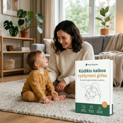 Kūdikio kalbos vystymosi gidas